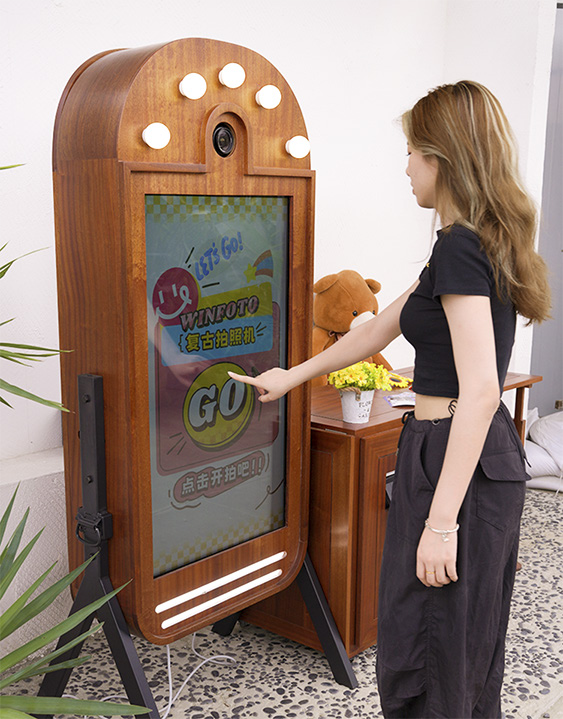 復古大頭貼自助拍照機